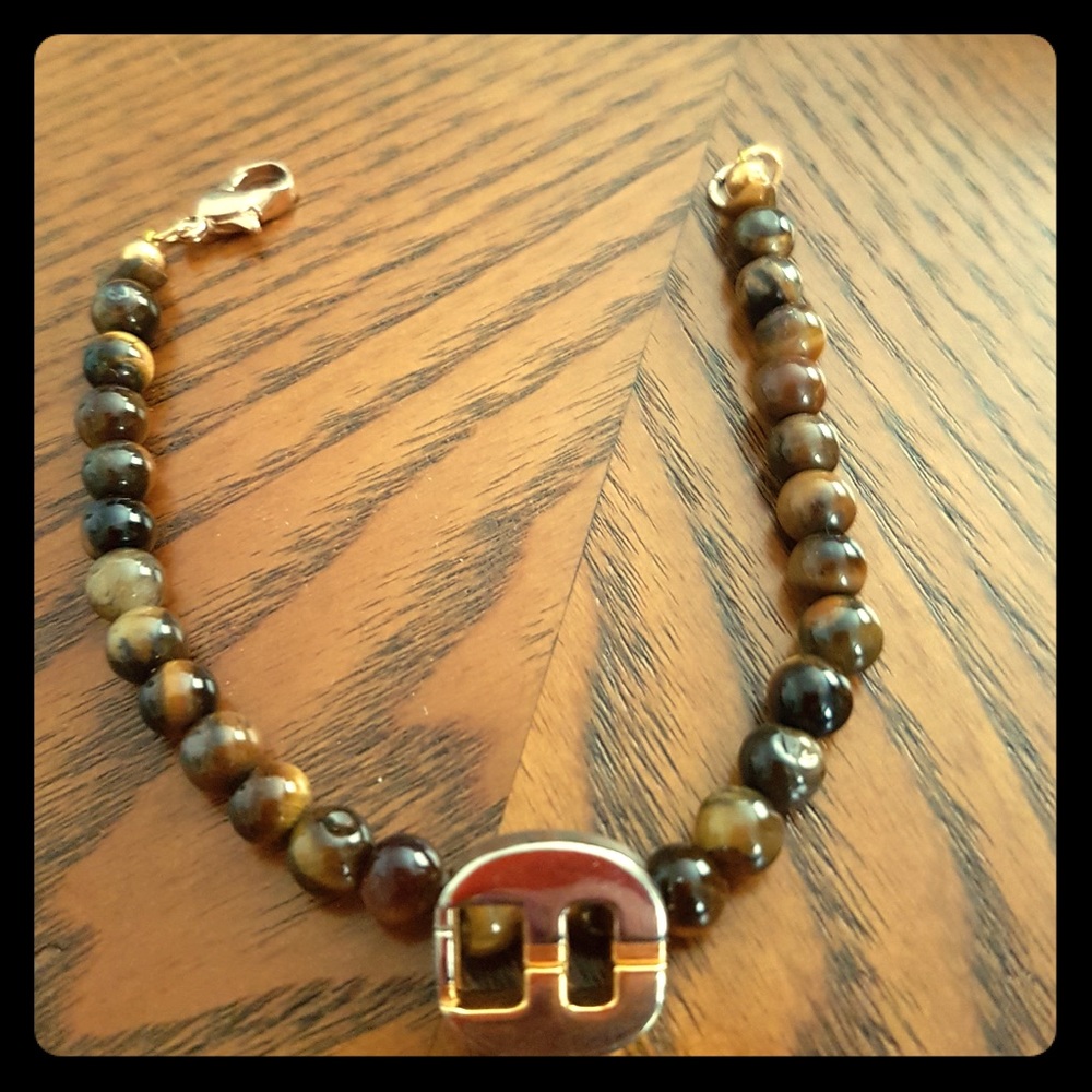 Salvatore Ferragamo Art Wear bracelet  tiger eye